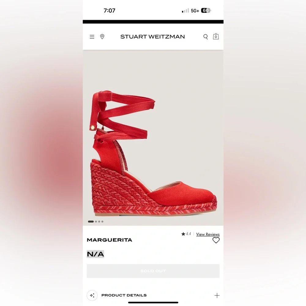 Stuart weitzman MARGUERITA ESPADRILLE WEDGE - Picture 3 of 10